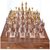 Brass Chess Set ( Trival ) with Borad 1616 In box 32 Pcs