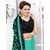 Meia Turquoise Georgette Embroidered Saree With Blouse