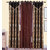 GauravCurtains Polyester Multicolor Designer 9x4 Feet Long Door Curtains (Pack of 3)