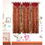 GauravCurtains Polyester Multicolor Designer 5x4 Feet Window Curtains (Pack of 3)