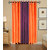 GauravCurtains Polyester Multicolor Plain 7x4 Feet Door Curtains (Pack of 3)