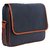 MBOSS Faux Leather Portfolio Messenger Laptop / Tablet Bag PFB 044 BLACK TAN
