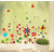 BOGO WallTola Wall Stickers  Fun Pop Flowers and Orange Leaves Branch   Wall Stickers