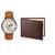 Arum Latest Design In Brown Leather WatchBrown Wallet For Men AWW-27