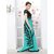 Meia Turquoise Chiffon Embroidered Saree With Blouse