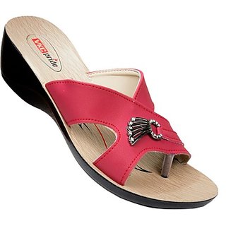 VKC Pride Red Slippers For Women 446