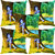 Sleep NatureS Krishna Playing Flute Printed Cushion Covers Set Of Five