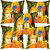 Sleep NatureS Radhe Krishna Gold Painting Printed Cushion Covers Set Of Five
