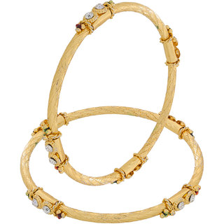 Luxor Gold Plated Gold Alloy Bangles for Women
