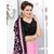 Onlinefayda Pink fancy Lace Border Saree with Blouse Piece