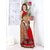 Meia Red Georgette Embroidered Saree With Blouse