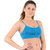 Chileelife Non-Padded Sports Bra Combo (Black, Blue, Pack Of 2)