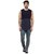 Hypernation Striped Mens Round Neck Muscle T-shirt HYPM0586