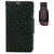 YGS Premium Diary Wallet Case Cover For Asus Zenfone 5 A500CG Edition-Black  With Sandisk Pen Drive 8GB