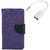 YGS Premium Diary Wallet Case Cover For Sony Xperia Z3-Purple With Audio Splitter