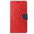 YGS Premium Diary Wallet Mobile Case Cover For Micromax Canvas Spark Q380-Red