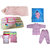 baby tharmal dress,bath hooded towel,velvety wraping sheet,colour nappy vest,and mother bag