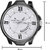 Swisstone BLK105-WHT-BLK Day and Date White Dial Black Leather Strap Watch for Men/Boys