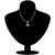 Shiyara Jewells CZ Sterling Silver RED Twist Flower Pendant with Chain For Women(PS701027C)