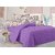 Welhouse Purple  Polka Design 100 Organic Double Bedsheet with 2 CONTRAST Pillow Cover-Best TC-175