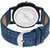 Laurex Blue Analog Leather Watches for Lovely Couple Combo-LX-026-LX-028