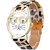 Cute kitty Face Dial Leopard Print Strap Analog Watch - For Women, Girls