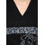 OVIYA Black Cotton Satin Tunic