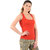 ChileeLife Womens Cross Strap Camisole - Single, L Size (Red)