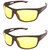 Pack of 2 Night vision yellow glasses