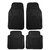 Autosun Foot Rubber Car Mat Universal For Car - Set of 4 (Black)