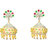 Rhodium Plated Gold Color Jhumkis For Women-JDJSJHUM002