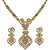 Glitters 24 Ct Gold Plated Cz Necklace Set For Women