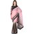 paridhan couture Grey Georgette Printed Saree With Blouse