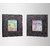 Anasa Embossed Photo Frame set of 2 Sparkling Black 2.5 Inch