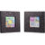 Anasa Embossed Photo Frame set of 2 Sparkling Black 2.5 Inch