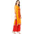 Jaipur Kurti Yellow Cotton V Neck 3/4th Sleeve Printed Kurta