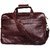 Leather World 16 inch Classic Brown Genuine Leather Laptop Office Bag