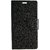 Mobi Fashion Flip Cover For Micromax Canvas A350 - Black