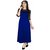 Klick2Style Pack of 2 Red And Blue Plain A Line Dress For Women