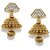 Zaveri Pearls jhumka earrings traditional in antique gold look  - ZPFK5032
