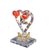 AnasaDecor Crystal heart With Rose Showpiece With Gold Plated