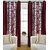iLiv Maroon Kolaveri Window Curtains -set of 2