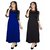 Klick2Style Pack of 2 Multicolor Self Design Maxi Dress For Women