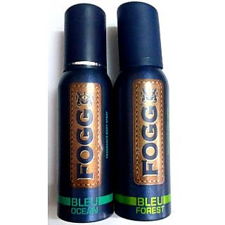 Buy fogg bleu ocean and bleu forest 120 ml body spray combo Online