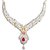 Biyu Bollywood Style Princess Cute American Diamond Gold Plated Necklace Set