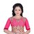 SS Womens Blouse Designer Pink Raw Silk Embroidery Readymade BlouseRadha4003