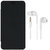 MuditMobi Premium Quality Flip Case Cover With Earphone For- Intex Aqua Life 3 - Black