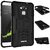 Feomy Kick Stand Armor Hybrid Bumper Cover For Coolpad Note 3 -Black