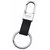Omuda Leather  Metal Hook  Locking Keychain Double Ring Top Best Selling Gift item