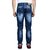 Studio Nexx Mens Whiskered Slim Jeans (Dark Blue, Size - 48)